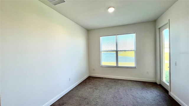 view of carpeted empty room