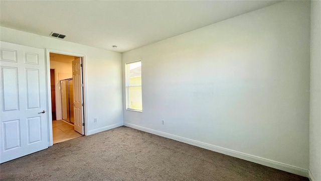 view of carpeted empty room