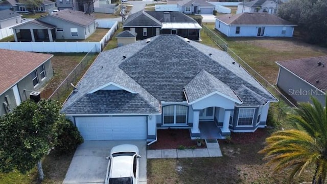 birds eye view of property