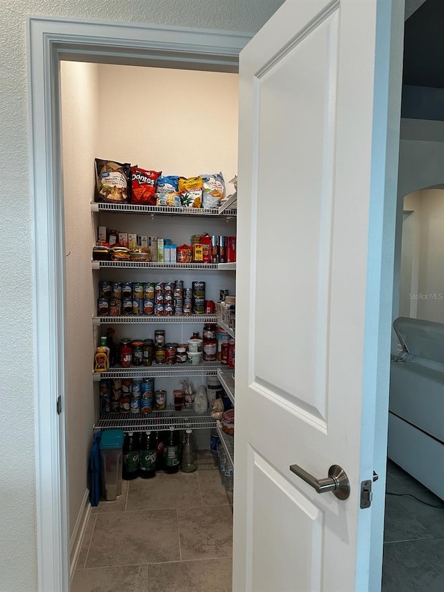 view of pantry