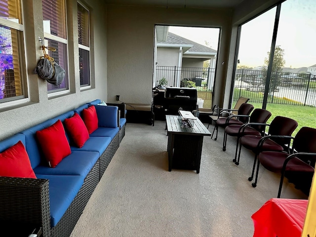 view of sunroom / solarium