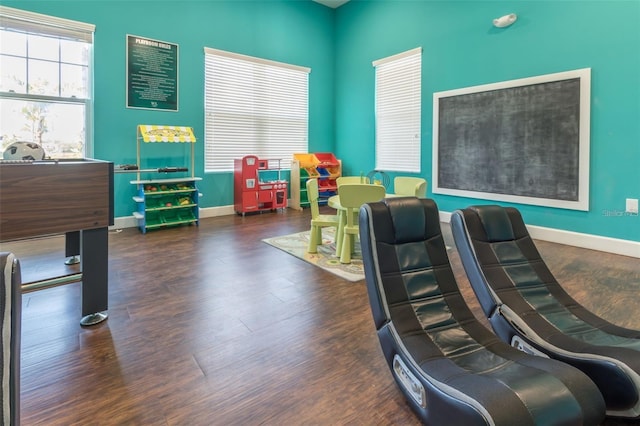 interior space featuring dark hardwood / wood-style floors