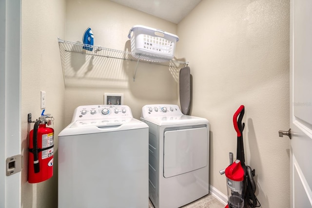 laundry room featuring washer hookup and independent washer and dryer