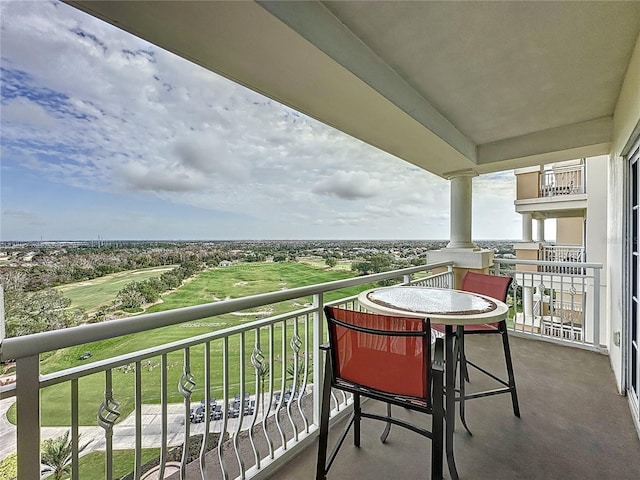 view of balcony