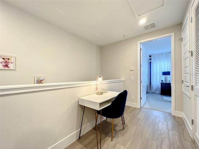 dining room featuring light hardwood / wood-style floors