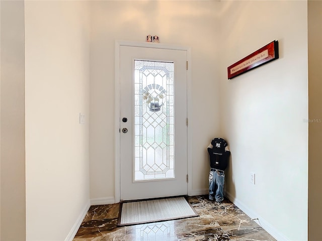 view of tiled entryway