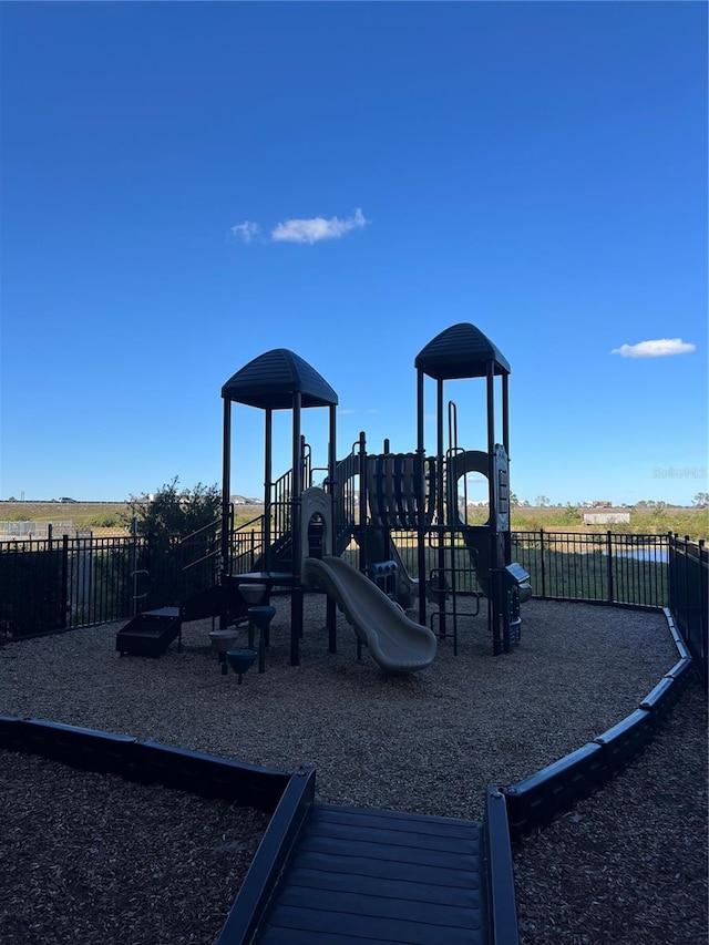 view of jungle gym