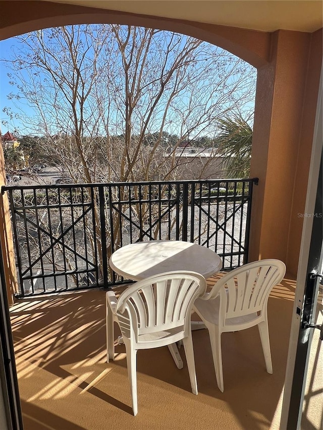 view of balcony