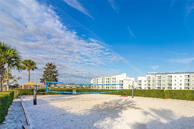 view of property's community with volleyball court