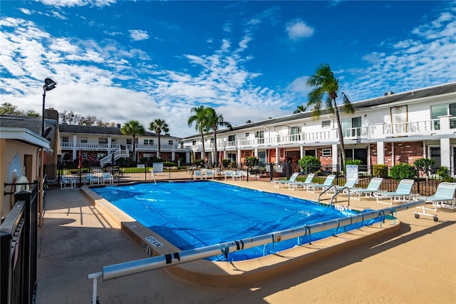 view of pool with a patio area