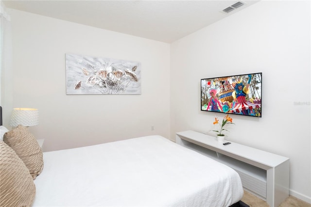 bedroom with carpet floors