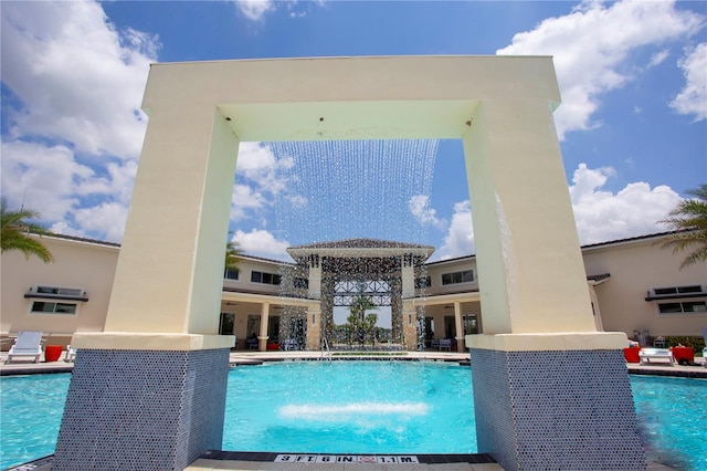 view of pool