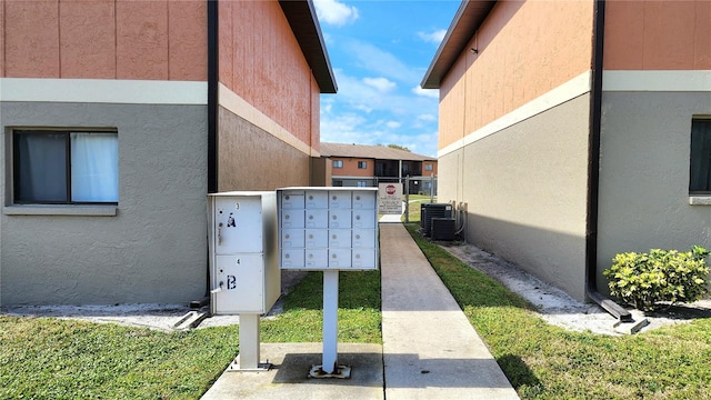 view of property's community with mail boxes