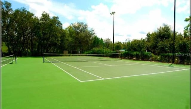 view of tennis court