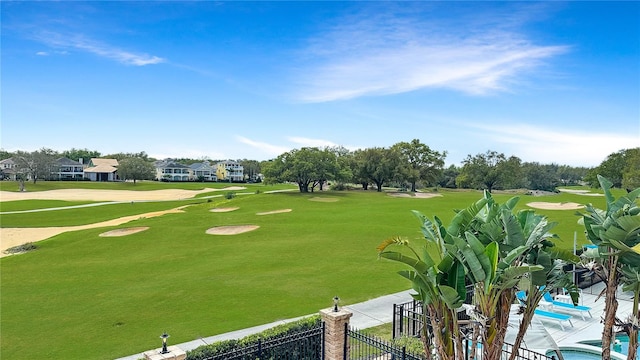 view of property's community with a pool