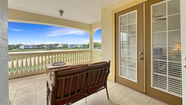 view of balcony