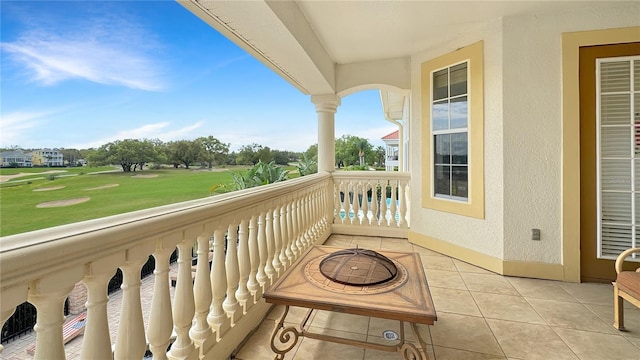 view of balcony