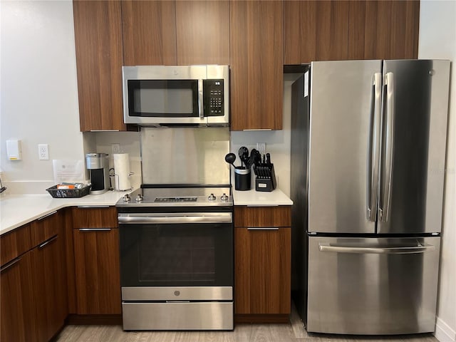 kitchen featuring appliances with stainless steel finishes