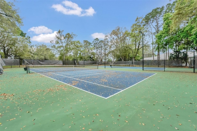 view of tennis court