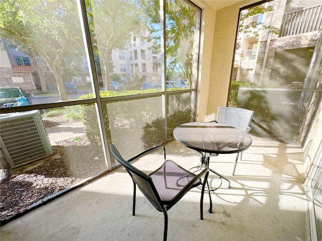 view of sunroom / solarium