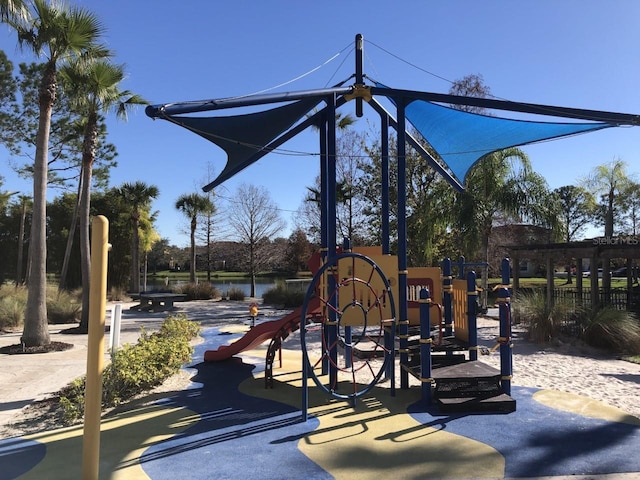 view of jungle gym