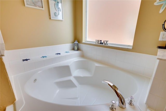 bathroom with a bathing tub