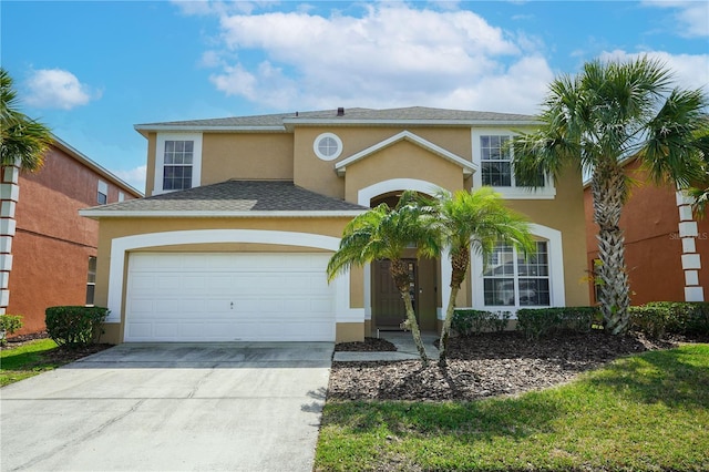 view of front of home featuring a garage