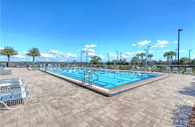 view of pool with a patio