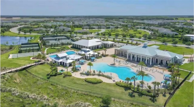 birds eye view of property