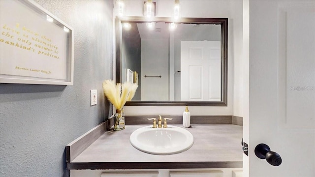 bathroom with large vanity