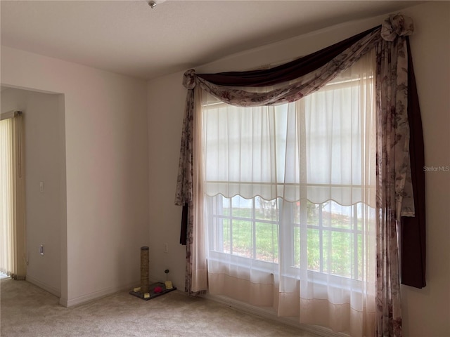 view of carpeted empty room