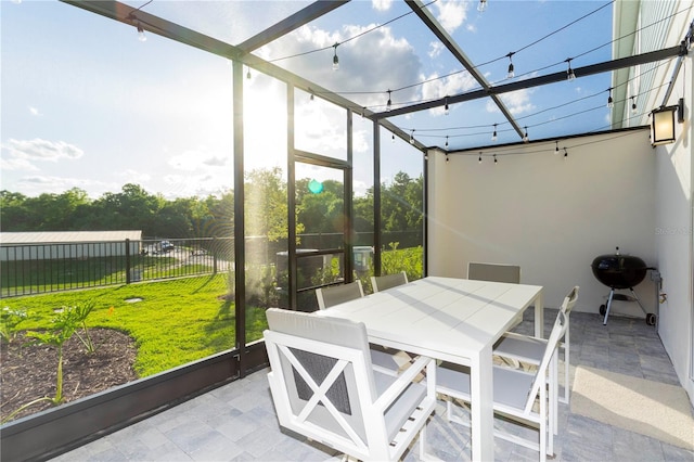 view of sunroom / solarium