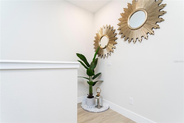 interior details featuring hardwood / wood-style floors