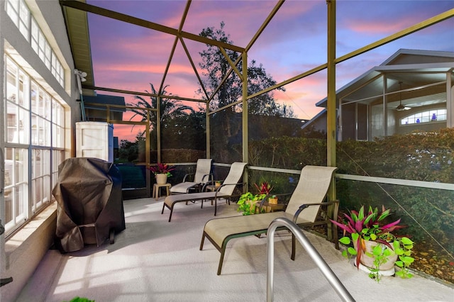 view of sunroom / solarium