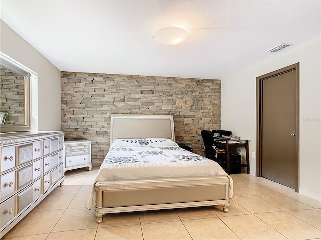 view of tiled bedroom