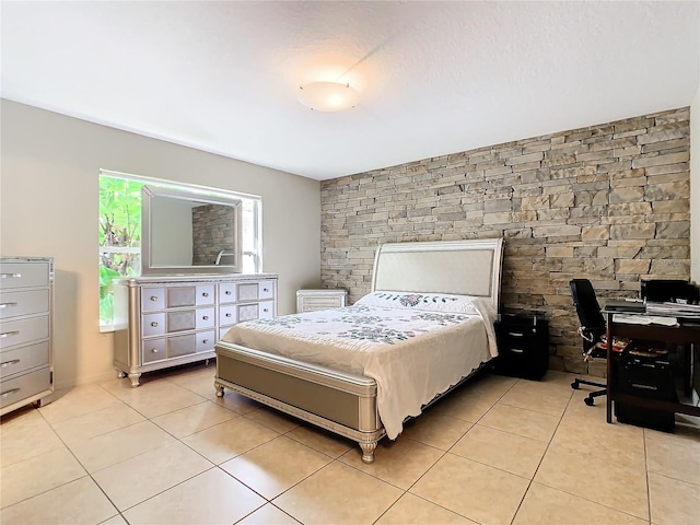 view of tiled bedroom