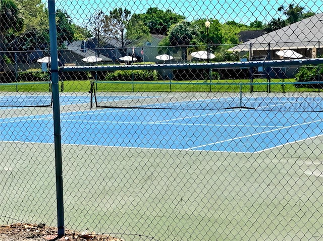 view of tennis court