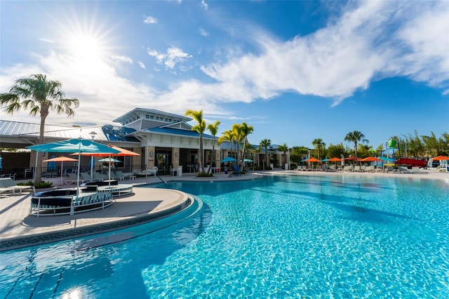 view of pool