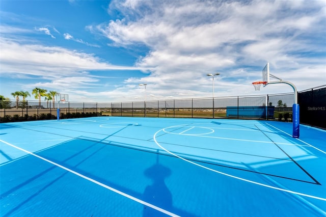 view of sport court