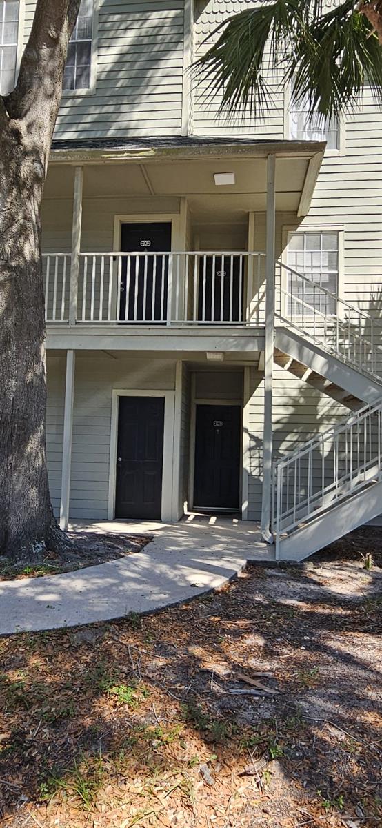 exterior space with a balcony