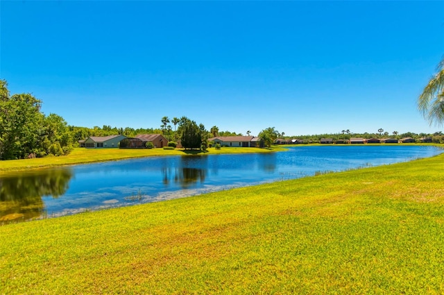 view of property view of water