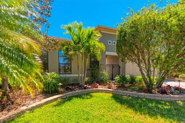 view of front of house featuring a front yard