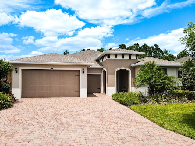 view of front of house featuring a garage