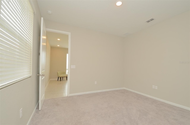 view of carpeted empty room