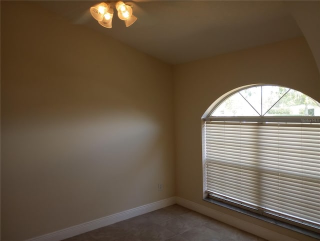 view of tiled empty room