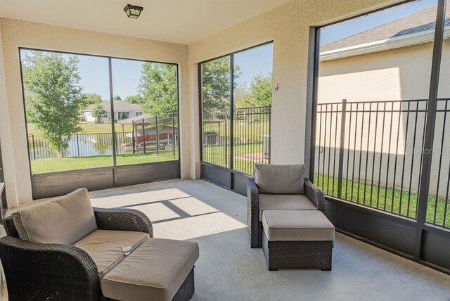 view of sunroom / solarium