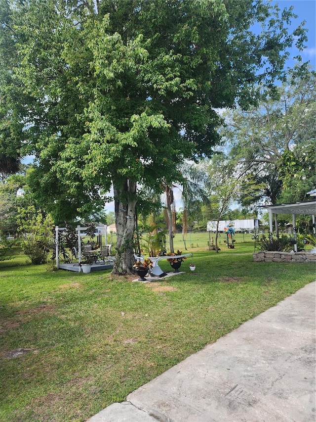 surrounding community featuring a yard