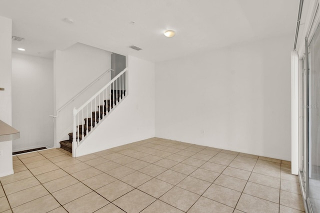 view of tiled spare room