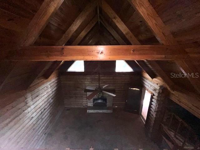 view of attic