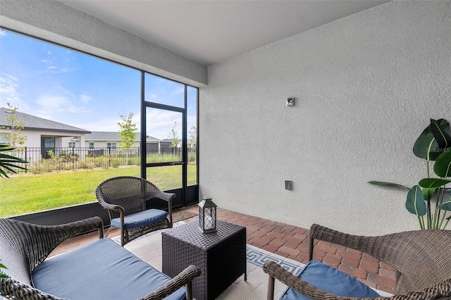 view of sunroom / solarium